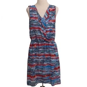 Le Lis | Colorful Sleeveless V-neck Dress | Size M